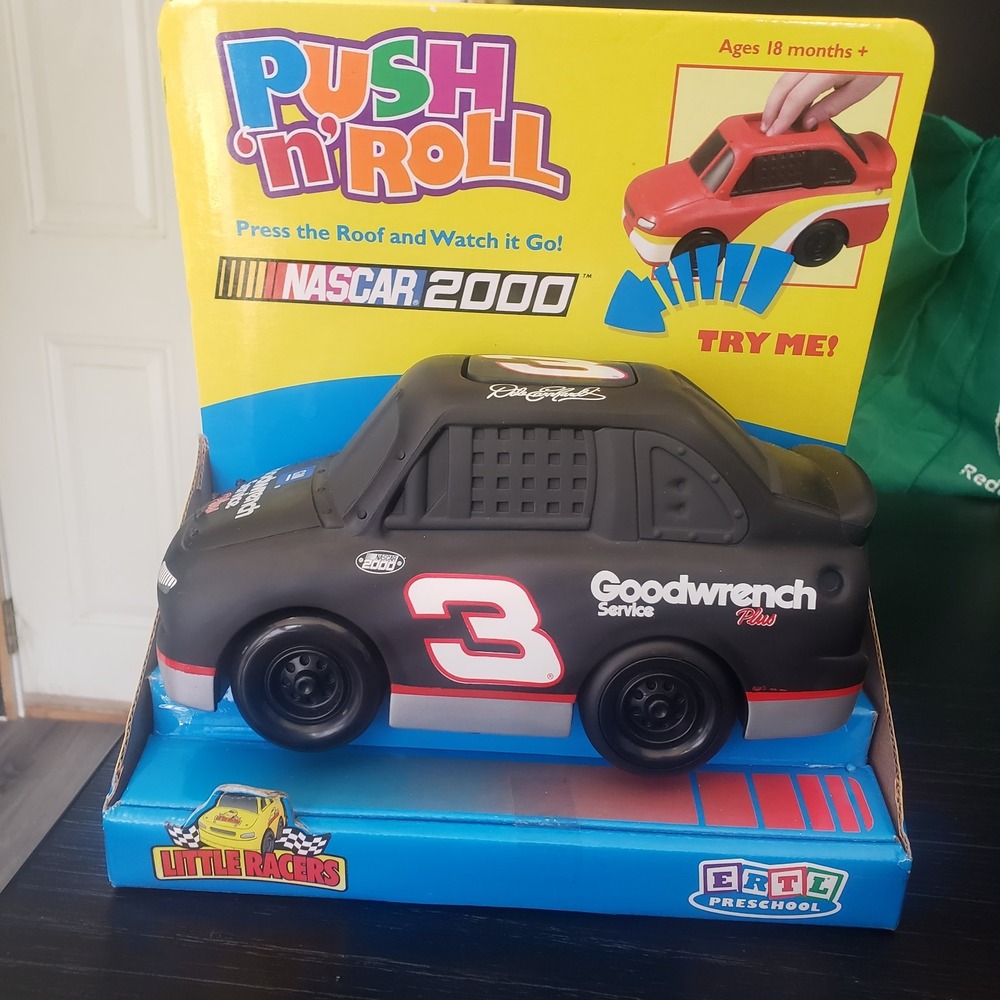 New ERTL Preschool Push 'N Roll Dale Earnhardt Nascar 2000 Goodwrench #3 Chevy